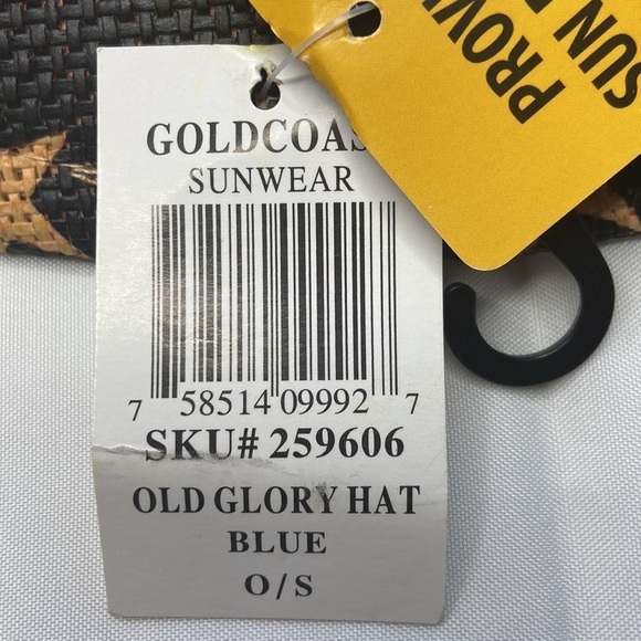 Goldcoast Sunware Patriotic American Flag Cowboy Hat NWT main image 11